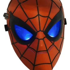 2024 MARVEL Spider-Man No Way Home Glow FX Electronic Mask Light-Up Eyes Toy EUC