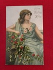 Two Antique CHRISTMAS Postcards Early 1900's- 1 Juvenile Series 408, 1 Undivided — photo 3