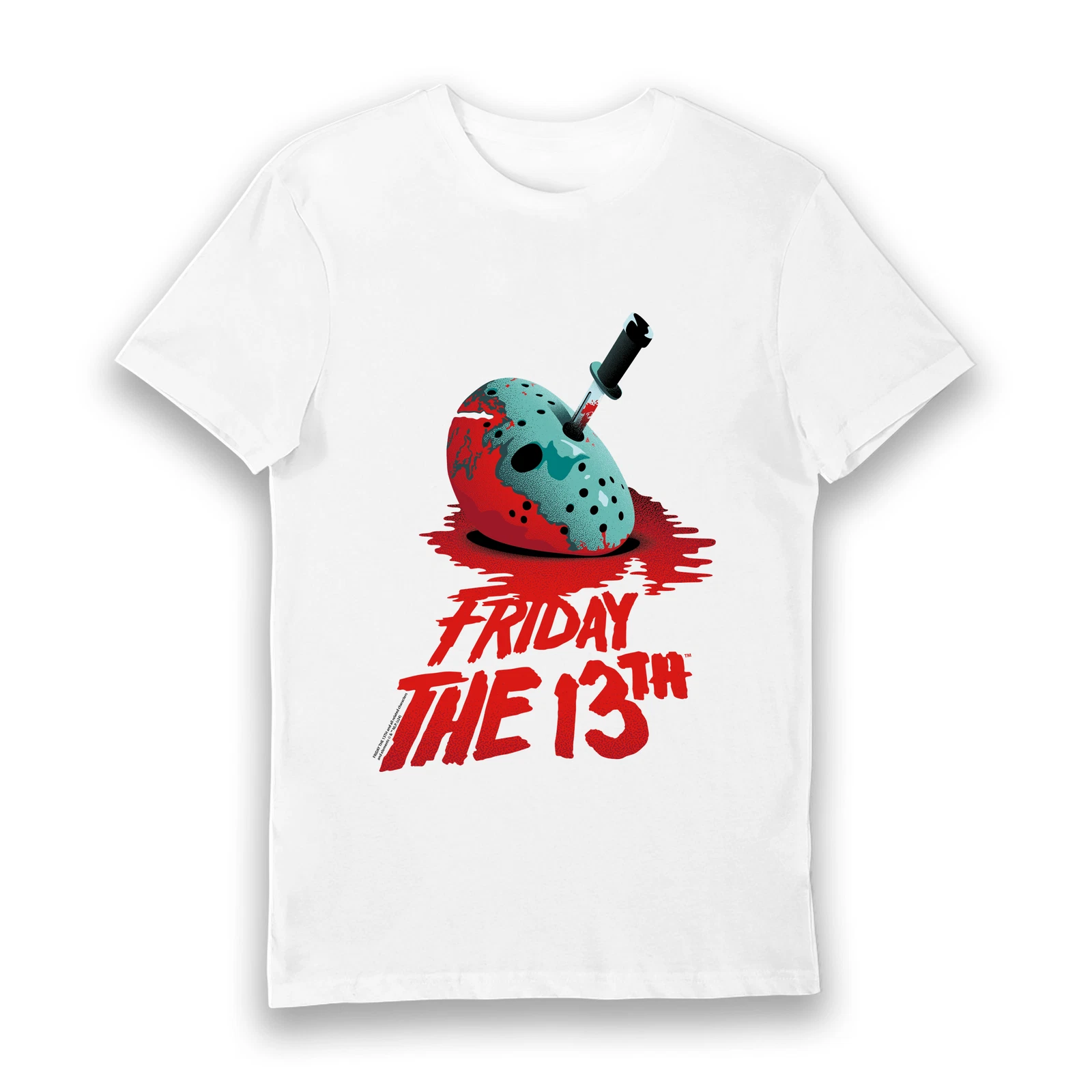 Bioworld Friday The 13th Jason’s Mask Knife Adults T-Shirt