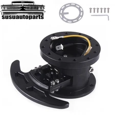 6 Bolt Steering Wheel Flip Up Tilt Quick Release Adapter Body Snap Off Boss Kit