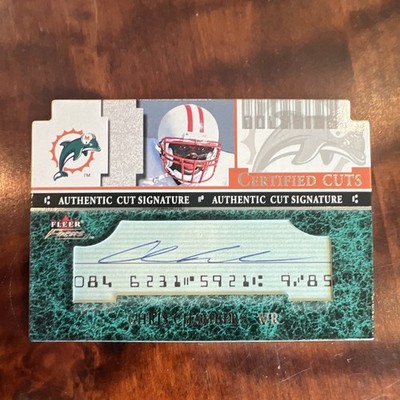 Fleer 2001 Certified Cuts Chris Chambers Dolphins Cut Signature Auto #CCCC