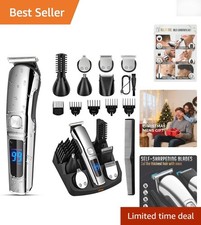 Versatile Waterproof Beard Trimmer  Grooming Kit for Men - Precision Cutting