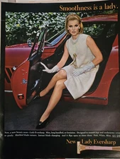1965 Pink Lady Eversharp Shaving Razor Smoothness is Lady Legs Vintage ad