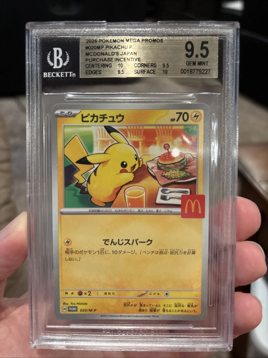 Collectible Individual Grade 9.5 Pikachu Pokémon TCG Card Games in