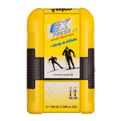 TOKO 2.0 Express Grip & Glide Pocket 100 ml Universal Flüssigwax für Langlaufski