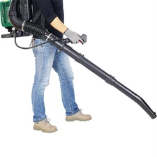 63.3cc 2-Stroke Backpack Leaf Blower 750CFM 3.6HP Gas Powered w/Shoulder Straps