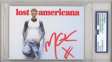 SIGNED Machine Gun Kelly Americana Album Picture Art Card PSA DNA COA Autograph