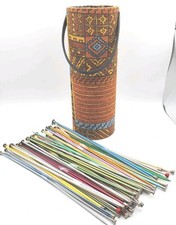 Knitting Needles With Case With Handle, No Lid Mixed Lot
