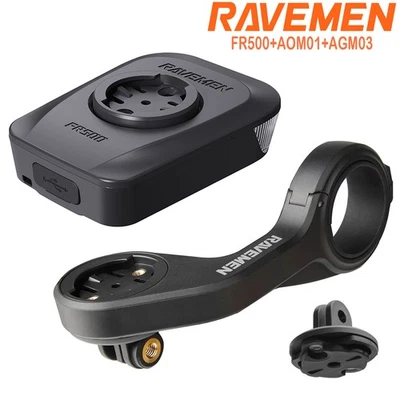 RAVEMEN FR500 Licht Für Garmin Wahoo AOM01 Fahrradhalterung AGM03 Gopro Adapter