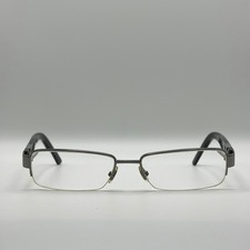 Gucci GG 1878 Gunmetal Black Half Rim Eyeglasses 55  17 140 FRAME ONLY READ
