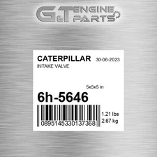 6H-5646 INTAKE VALVE fits CATERPILLAR (NEW AFTERMARKET)
