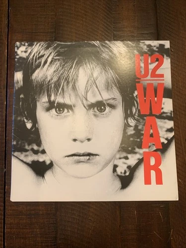 U2 WAR LP 1983 Island Records Gatefold Vinyl A1-90067 Black label CRC EX/VG++