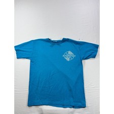 Vintage Russell Athletic Augustfest T-Shirt Mens Medium Blue Made in USA 90s