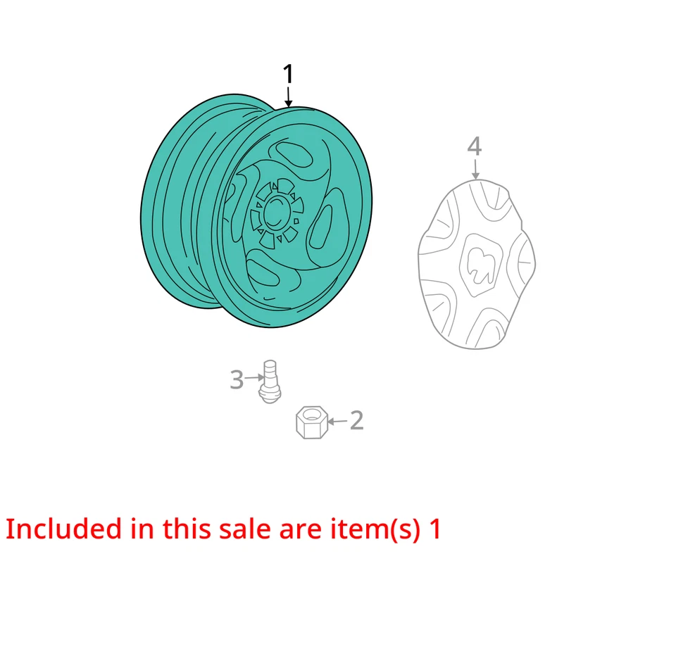 2005-2005 Dodge Durango Oem Wheel Rim GGJ0I - Image 3 of 4