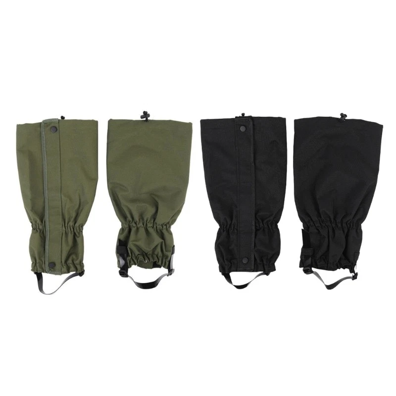 Water Resistant Leg Gaiters Adjustable Shoe Snow Boot Cover for Outdoor Activity