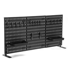 Portable Pegboard Organization Kit Multi Purpose Plastic Storage Board 90Cm X 42