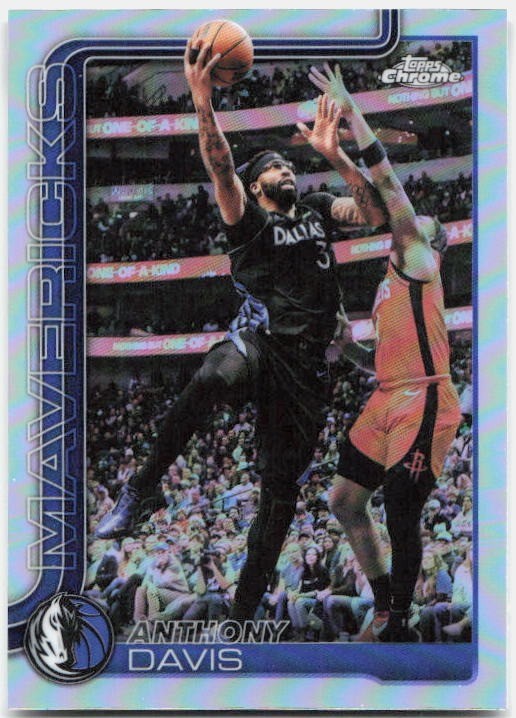 2025-26 Topps Chrome Update #4 Anthony Davis Refractor