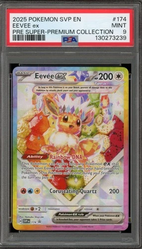 Pokemon Eevee ex Prismatic Evolutions Super-Premium Coll. Promo SVP EN 174 PSA 9