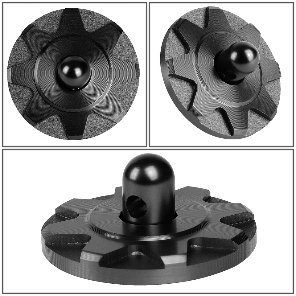 PAR DE CABLES PIN CAMPANA BILLET NEGRO 60MM X 28MM ALUMINIO JDM COSMÉTICOS MODS CON CINTA Foto 3 de 4