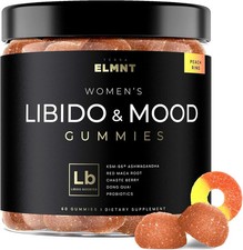 Libido Booster Gummies for Women-Ashwagandha, Maca, Mood  Hormone Support-60 Ct