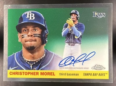 CHRISTOPHER MOREL 2025 TOPPS CHROME PLATINUM ANNIVERSARY #CPA-CML AUTO RAYS