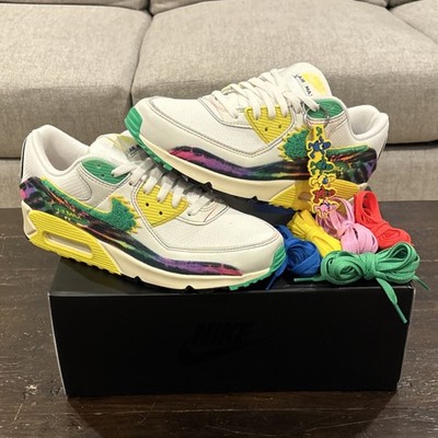 Nike Air Max 90 UOxGD Grateful Dead Ducks White Green Yellow IM2511-100