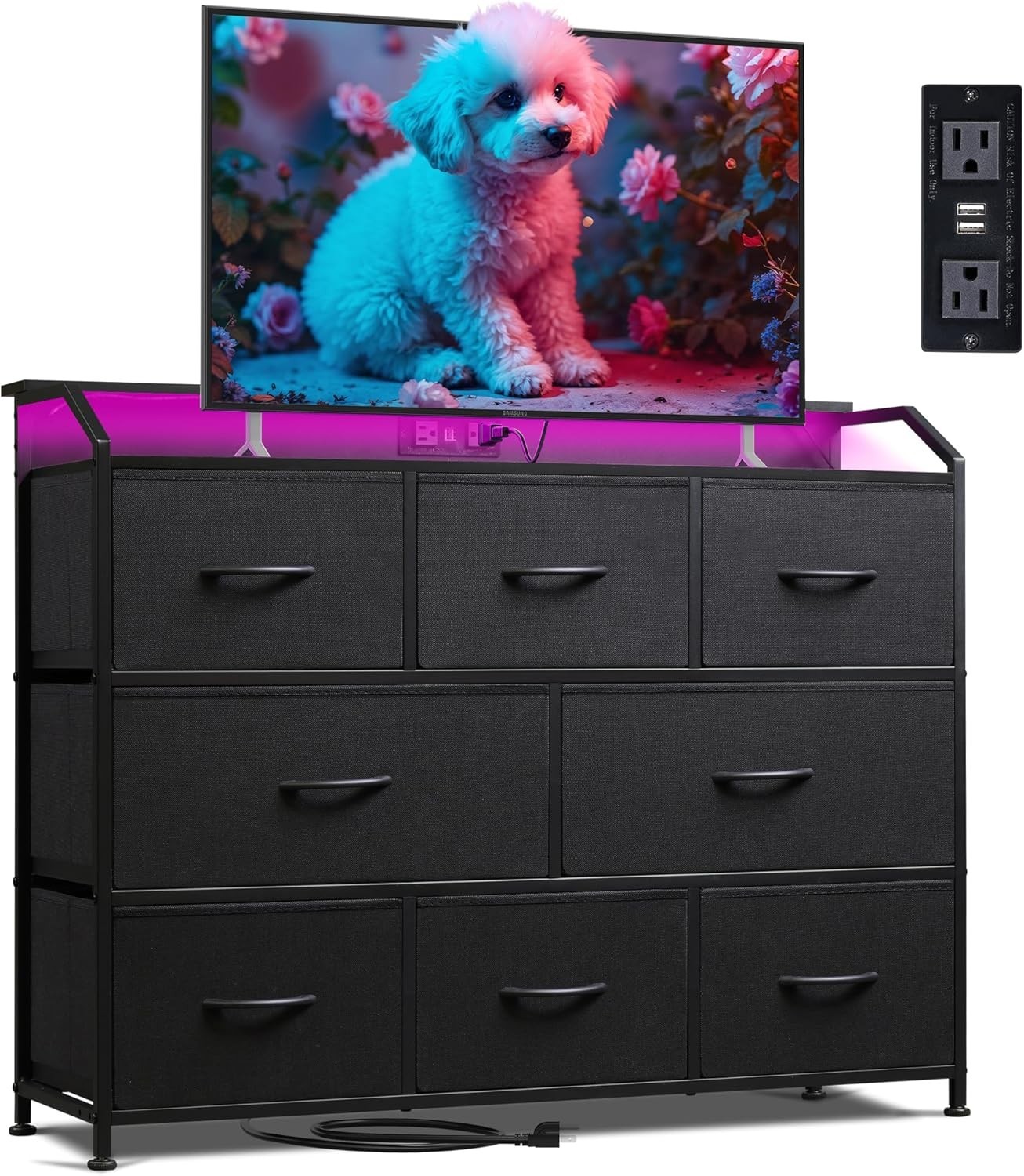 & 8 Fabric Drawers For Bedroom...