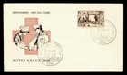 DR WHO 1956 GERMANY SAAR FDC RED CROSS SEMI POST M78947