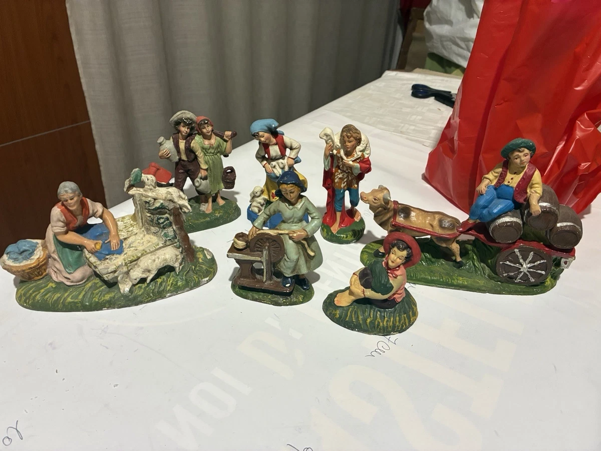 Statuina Presepe Fontanini Fabbro 12 Cm Effetto Legno - Mestieri Arte E Mestieri - Realizzata In Italia