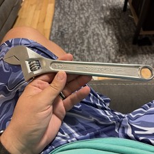 Vintage Craftsman 10 Inch 250mm Adjustable Wrench Forged In Usa - 44604 Nice