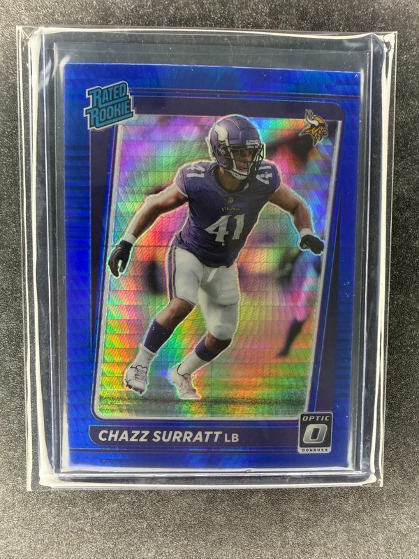 2021 Panini Donruss Optic - Rated Rookie Chazz Surratt #280 Blue Hyper Prizm