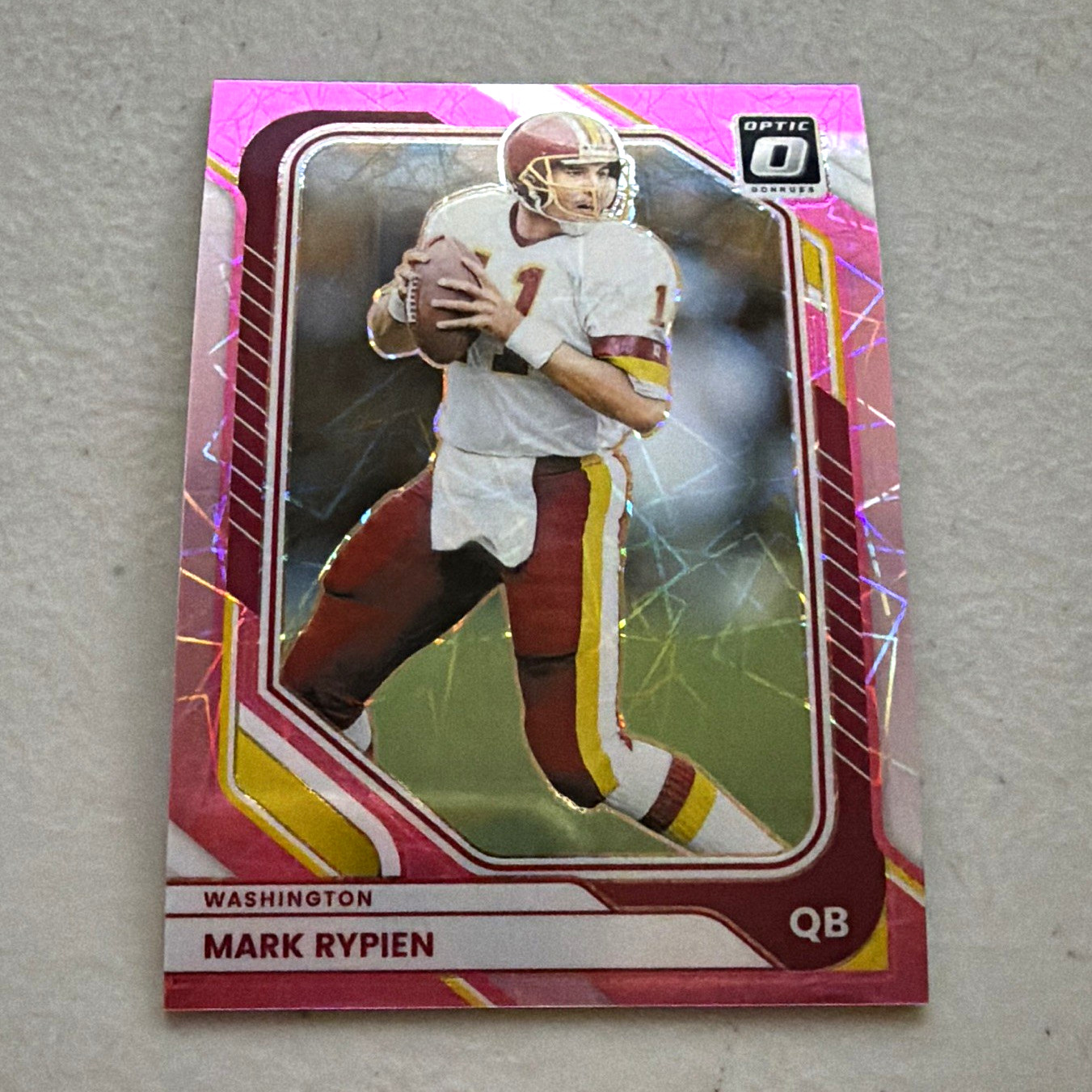 Panini 2026 Donruss Optic Mark Rypien Washington Pink Prizm #14 45/75