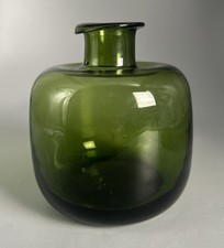 Vintage Glas Vase; Glashütte Sudety; 70er; D12/5cm, H13cm