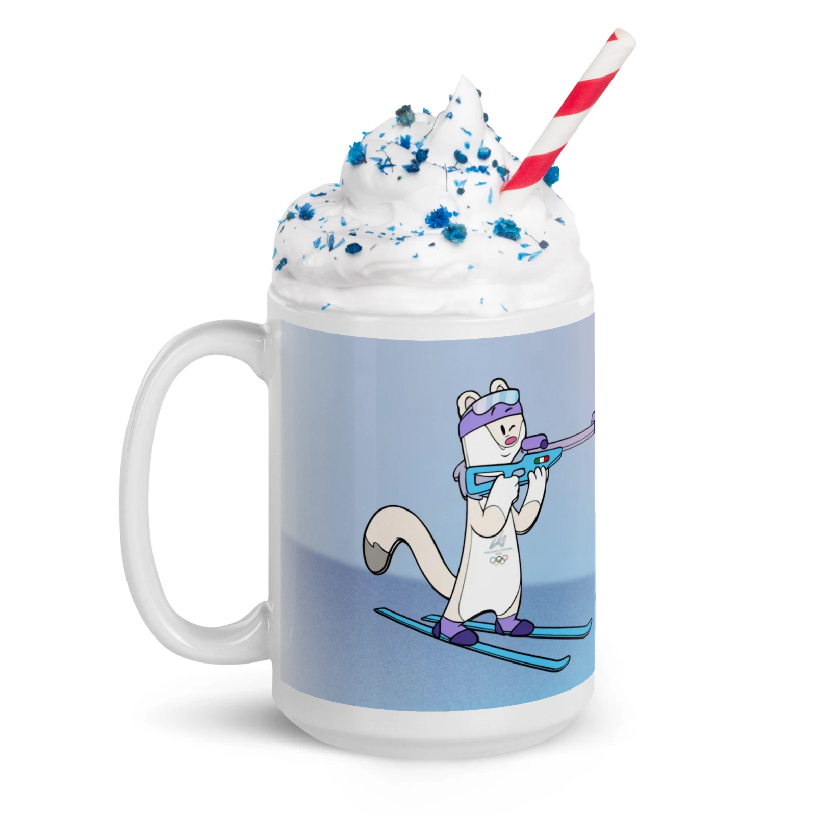 Milan Cortina 2026 Winter Olympic Biathlon Ceramic Mug