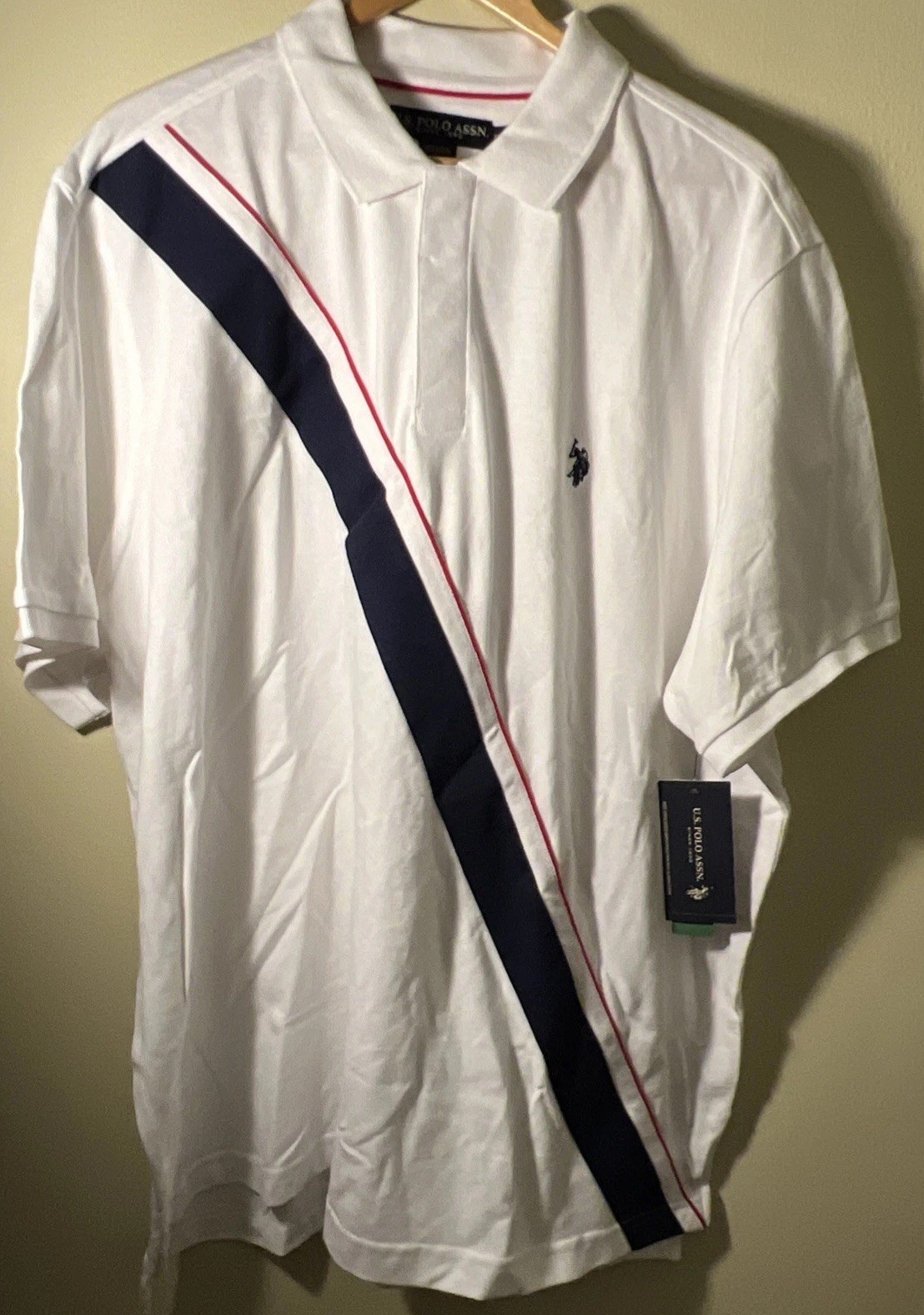 U.S. Polo Association Men's Polo Shirt 3XL Academia Preppy Golf NWT