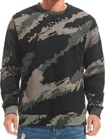 Herren Thermosweater Sportlich Warm Winter Enganliegend Schwarz GrüN XL