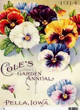 Cole's Garden Annual Pansies | A4 Rice Paper | Paper for Decoupage | Calambour