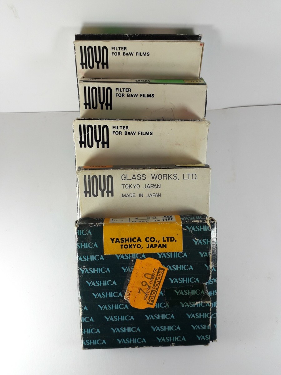 HOYA LOT OF 4+1 YACHIKA PHOTOGRAPHIC FILTER COATED B&W FILM