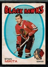 1971-72 O-PEE-CHEE OPC HOCKEY CHICAGO BLACK HAWKS STAN MIKITA CARD *125* GOOD
