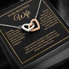 To My Wife Necklace, Vanlentines Gifts For Women, Anniversary Gift For Wife
