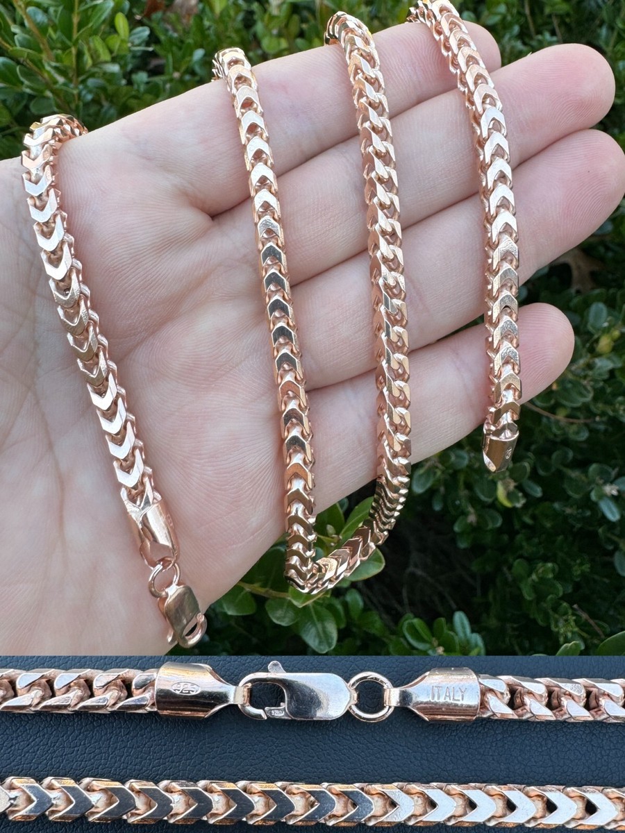 Sterling silver rose gold chain Sterling silver rose gold chain