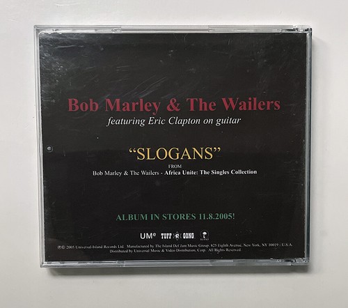 Bob Marley And The Wailers Slogans Featuring Eric Clapton Promo CD Tuff Gong - Picture 3 of 3