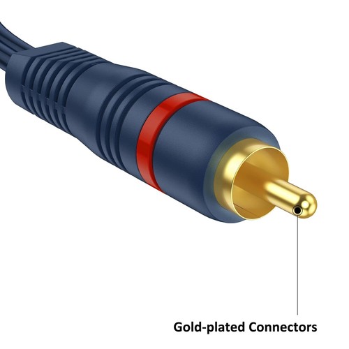 Kabelteiler Rca De 1 Hembra A 2 Machos De Alta Calidadpvc De - Bild 5 von 9