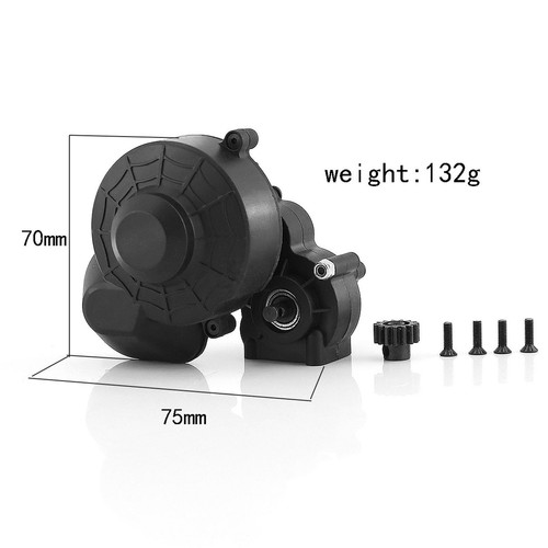 1/10 RC Car Transmission Center Gearbox with Gear For Axial SCX10 SCX10 II - Foto 3 di 6