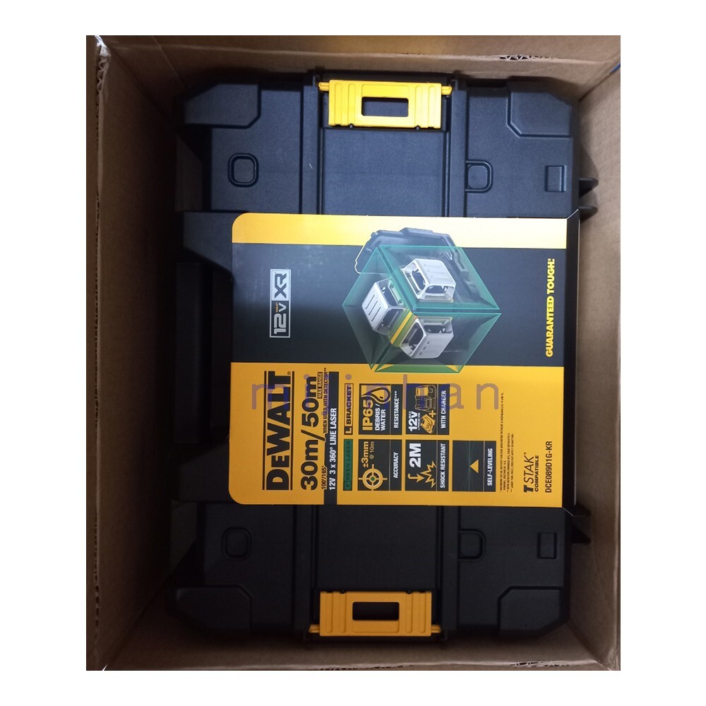 DeWALT DCE089D1G 10.8V Green Beam x3 360° Self Levelling Cross