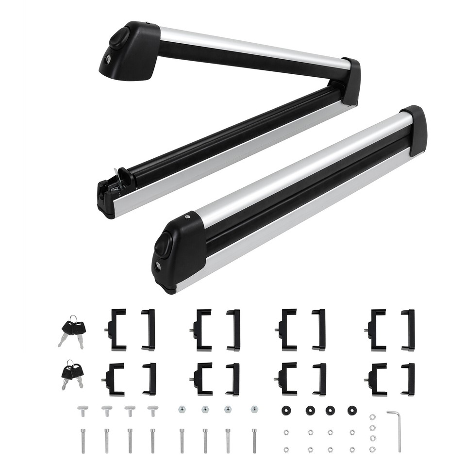 Top Snow Ski Snowboard Roof Racks Carrier Mount with Lock For Mazda 3 ...