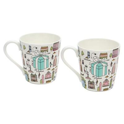 Tiffany & Co. Mug Cup 5th Avenue Bone China 210ml x 2pcs with gift