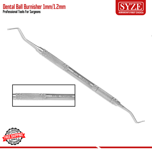 Dental Ball Burnisher Instrument For Amalgam & Plastic Filling, 2.5/3mm Tip