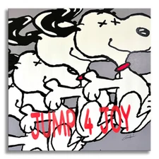 Jump for Joy Snoopy – Original Painting on Canvas