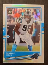 2020 Panini Donruss Optic Derrick Brown Holo Prizm #114 RC SP Panthers